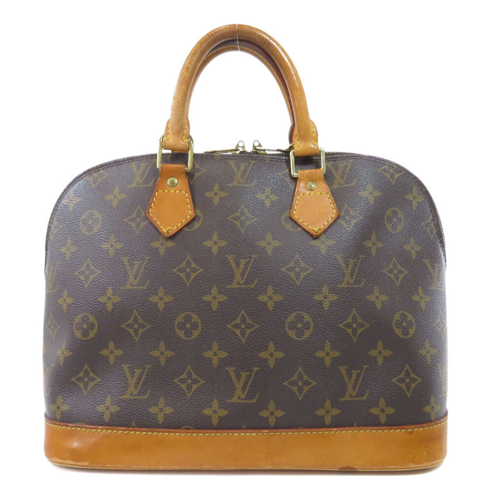 Louis Vuitton Monogram Canvas Handbag Alma Brown